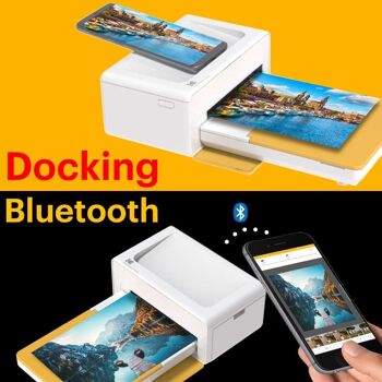 KODAK - Pack Imprimante PD460 + Cartouche et Papier pour 120 Photos - Photo Bluetooth & Docking - Format Carte Postale 10x15 cm 5
