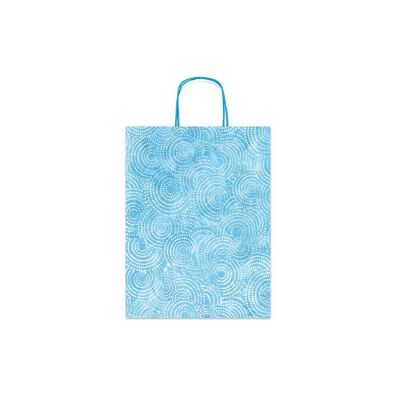 Blue Mosaic gift wrapping bag (small)
