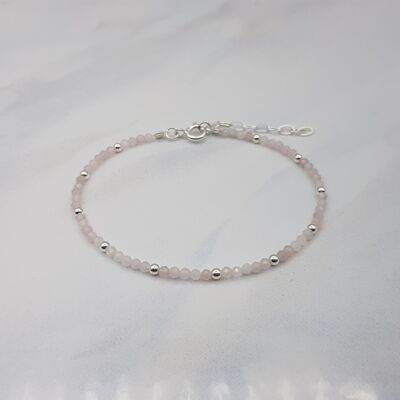 Ava rose quartz bracelet