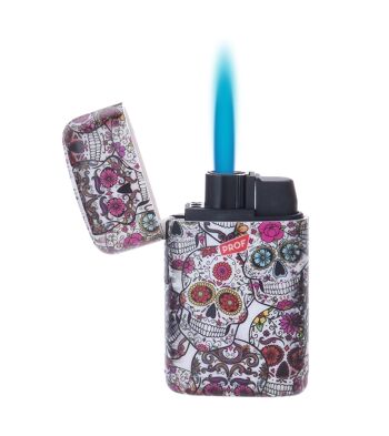 Briquet Jetflamme décor Tête de mort Mexicain 3