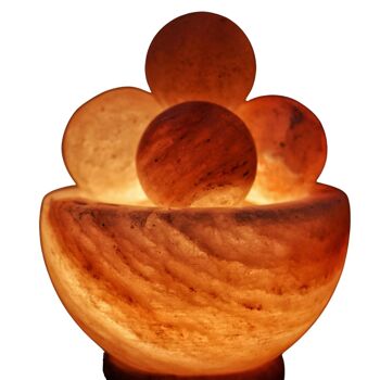 Lampe en Cristal de Sel d'Himalaya 2Kg – 4 boules de massages - Matière Naturelle - Idée Cadeau et Décoration 11
