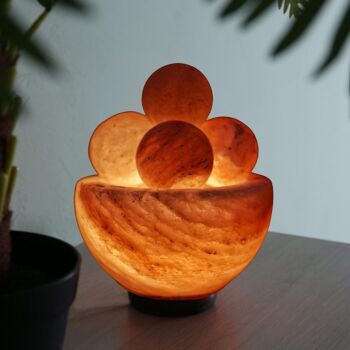 Lampe en Cristal de Sel d'Himalaya 2Kg – 4 boules de massages - Matière Naturelle - Idée Cadeau et Décoration 7