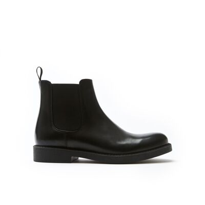 Schwarze Chelsea-Stiefel für Herren. Hergestellt in Italien. Herstellermodell FD3122