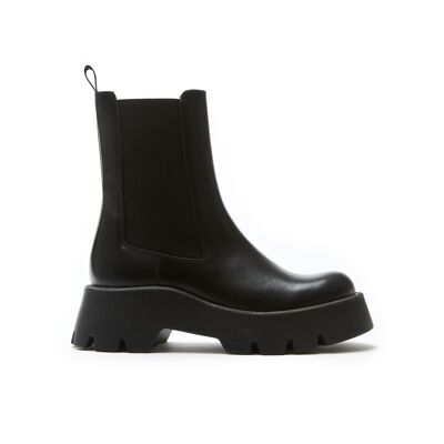 Schwarze Chelsea-Stiefel für Damen. Hergestellt in Italien. Herstellermodell FD3822