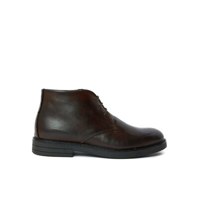 Dark brown ankle boots for men. Made in Italy. Manufacturer model FD3012