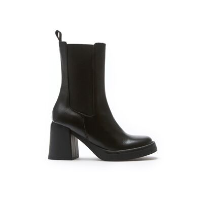 Schwarze Chelsea-Stiefel für Damen. Hergestellt in Italien. Herstellermodell FD3819