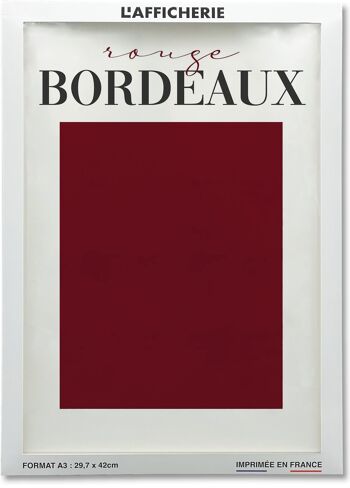 Affiche Rouge Bordeaux 2