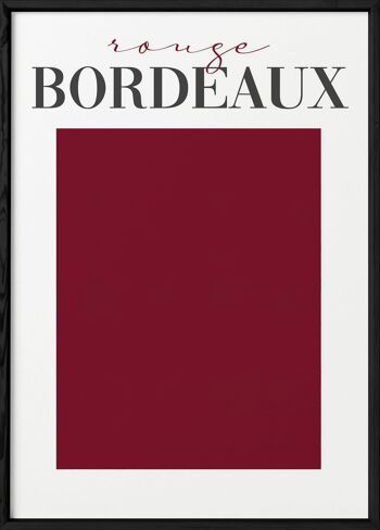Affiche Rouge Bordeaux 3