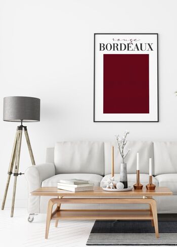 Affiche Rouge Bordeaux 4