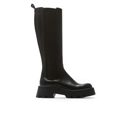 Schwarze Stiefel für Damen. Hergestellt in Italien. Herstellermodell FD3824