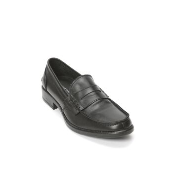 Mocassin noir pour femme. Fabriqué en Italie. Modèle du fabricant FD3805 2