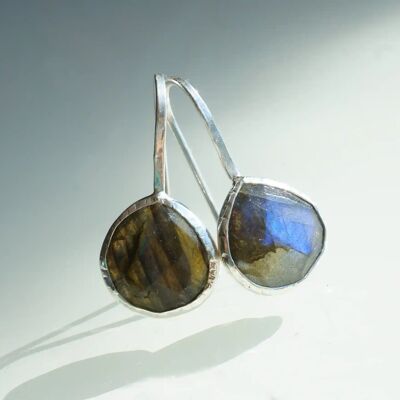 BOUCLES D'OREILLES ARGENT "DROP"