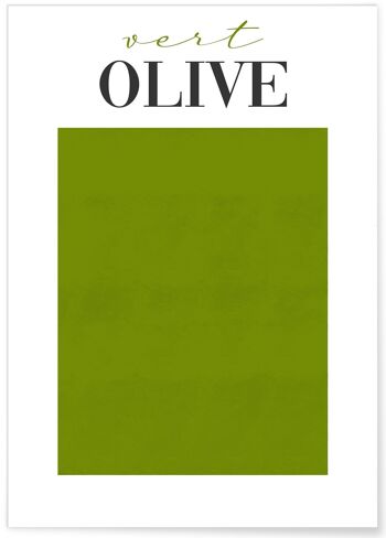 Affiche Vert Olive 1