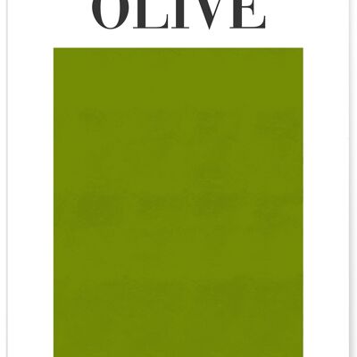 Affiche Vert Olive
