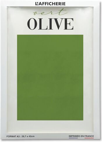 Affiche Vert Olive 2