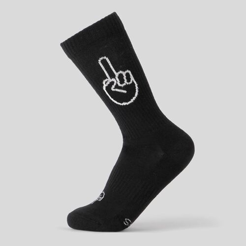 Socken F*CK YOU schwarz - aus Biobaumwolle - Sportsocken