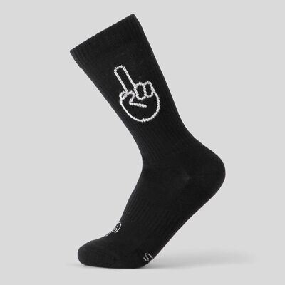 Socks F*CK YOU black - made of organic cotton - sports socks
