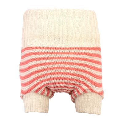 Little Clouds - Cloth diaper wool cover (100% double-knitted organic virgin wool) - Nature & Candy