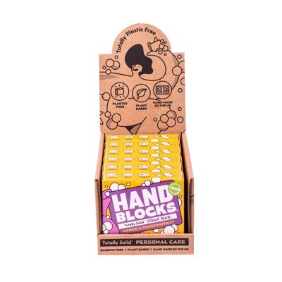 Hand Blocks - Savon pour les mains : Mangue & Fruit de la Passion (paquet de 6)