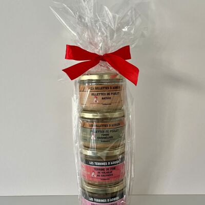 100% French poultry rillettes and terrines box