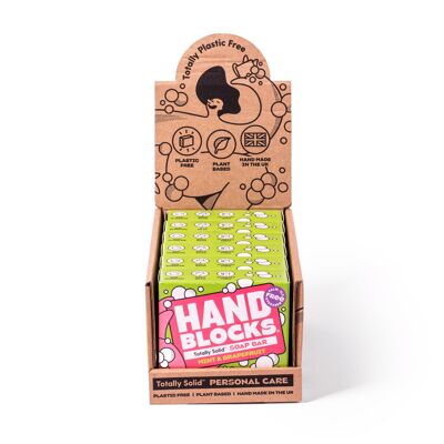 Bloques de manos - Jabón de manos: menta y pomelo (paquete de 6)