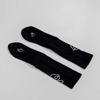 Chaussettes OK noires - en coton biologique - chaussettes de sport 4