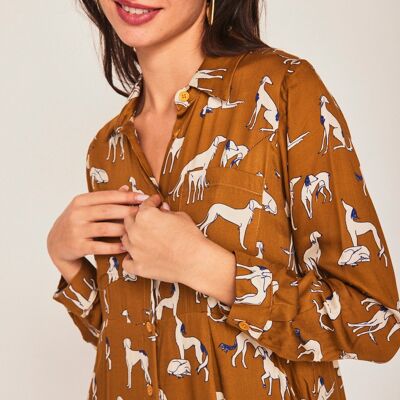 TUCAN COFFEE MIDI DRESS