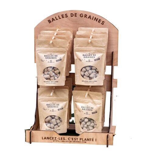 Kit d'implantation Balles de Graines BIO - SeedBalls mélange mellifère