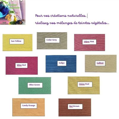 NEW ! TEINTURE NATURELLE TOUS TEXTILES COULEUR VEGETALE WINE RED 100g