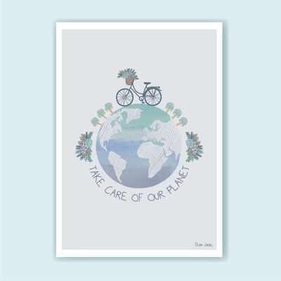 A3 and A4 Blue Planet poster