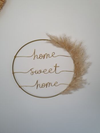 Couronne pampa "home sweet home" 5
