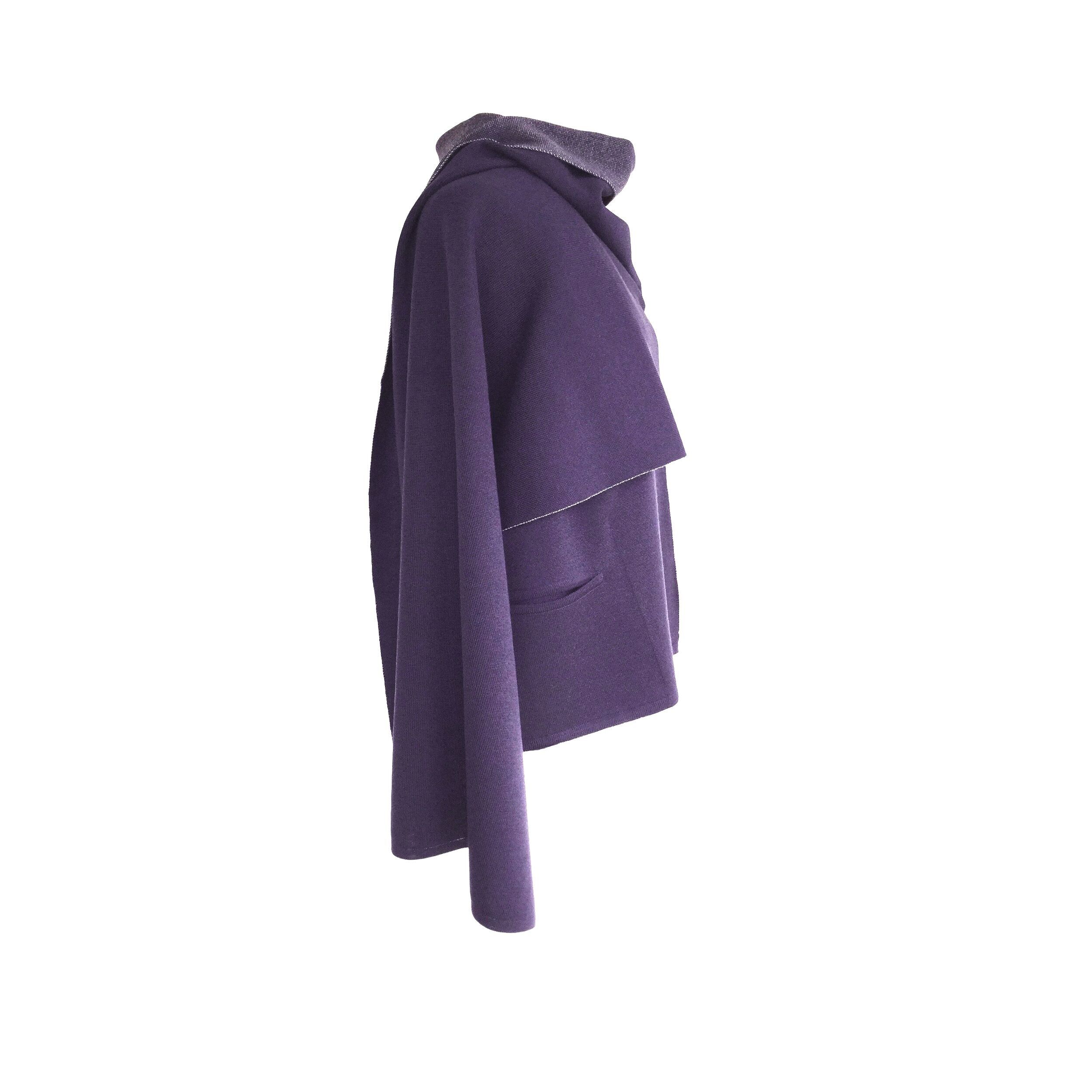 EIN LochSchal violett/grau