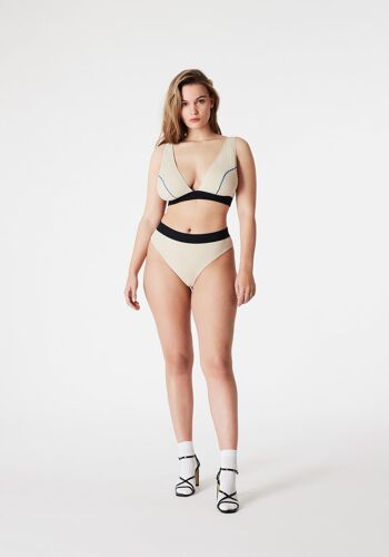 Soutien-gorge  triangle  CALLAS modal avec du cachemire 4