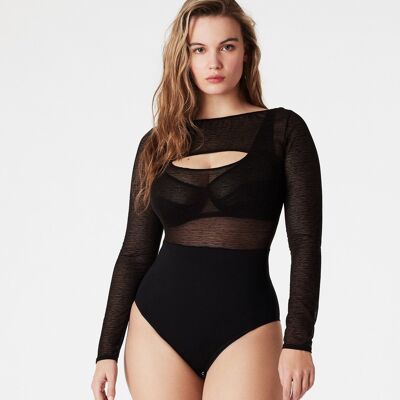 Body confortable  manches longues MEDEE tulle Italien