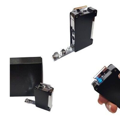 028-BL Single Jet flame Lighter , 2 sizes punch