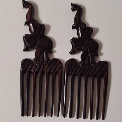 Ebony wood comb