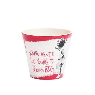 Tasse à expresso Banksy en RPET de 90 ml - Dream Big