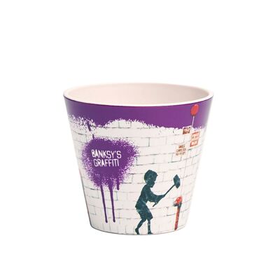 Tasse à café Banksy en RPET de 90 ml - Hammer Boy