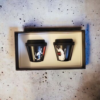 Banksy Christmas Box "Cut it Out" - Set de 2 tasses à café expresso 6