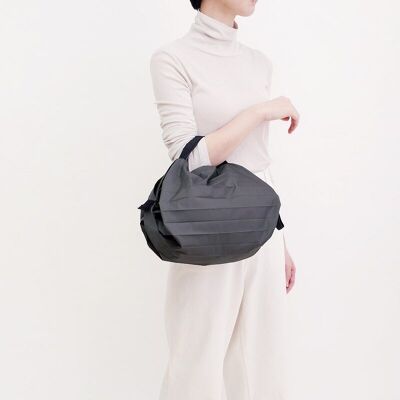 Shupatto compact foldable shopping bag size S - Charcoal (Sumi)