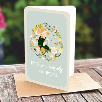 Natural paper double card 5168
