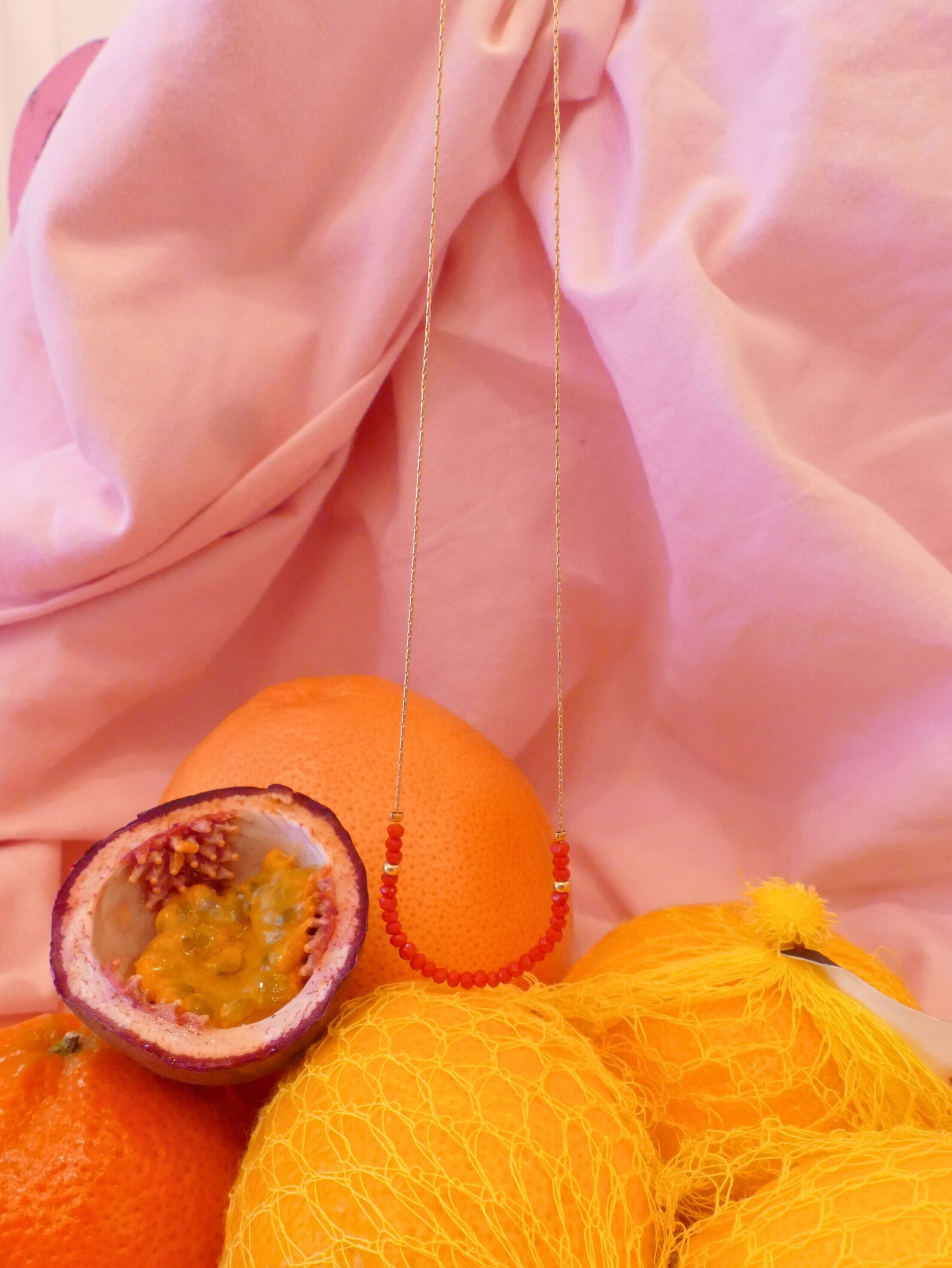 Mathilde-cherry necklace