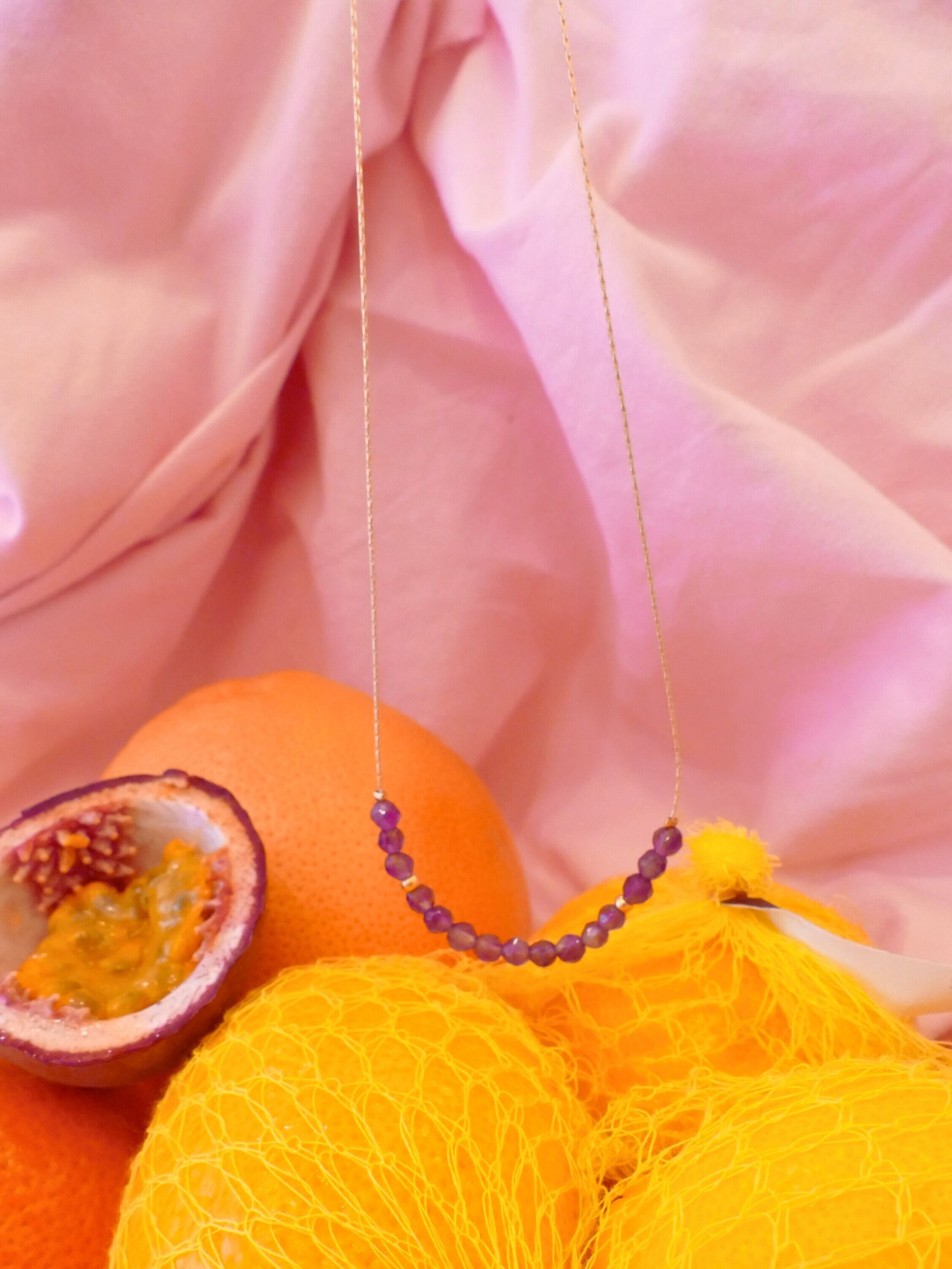 Mathilde-amethyst necklace