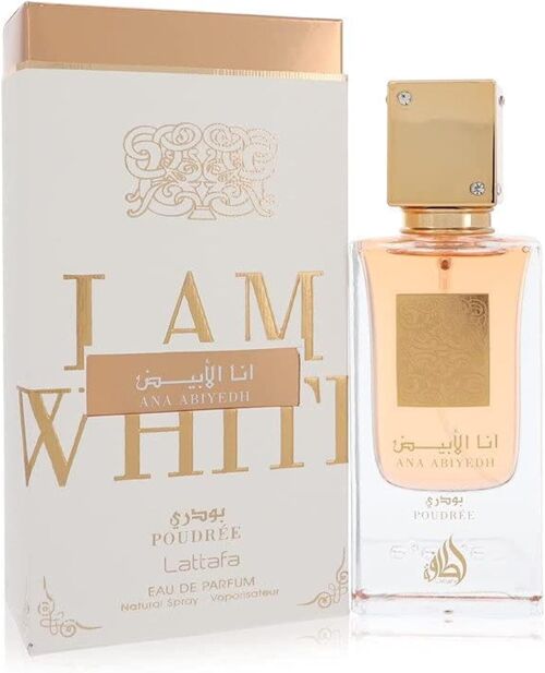 Eau de Parfum Ana Abiyedh poudrée - 60 ml de Lattafa