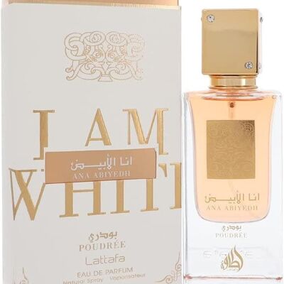 Eau de Parfum Ana Abiyedh poudrée - 60 ml de Lattafa