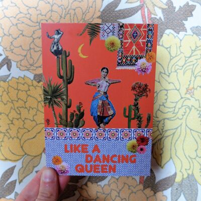 Postcard "Like a dancing queen"