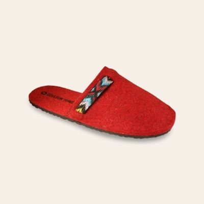 Wool slipper IZOARD Red