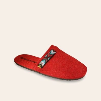 Wool slipper IZOARD Red