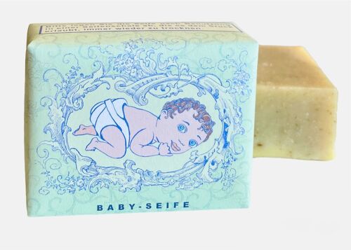 Handgemachte Baby-Seife ohne Duftstoffe und Farbstoffe