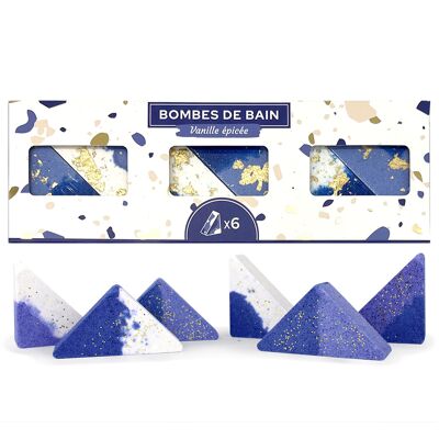 Fizzing Triangle Bath Bomb Set - Winter Magic